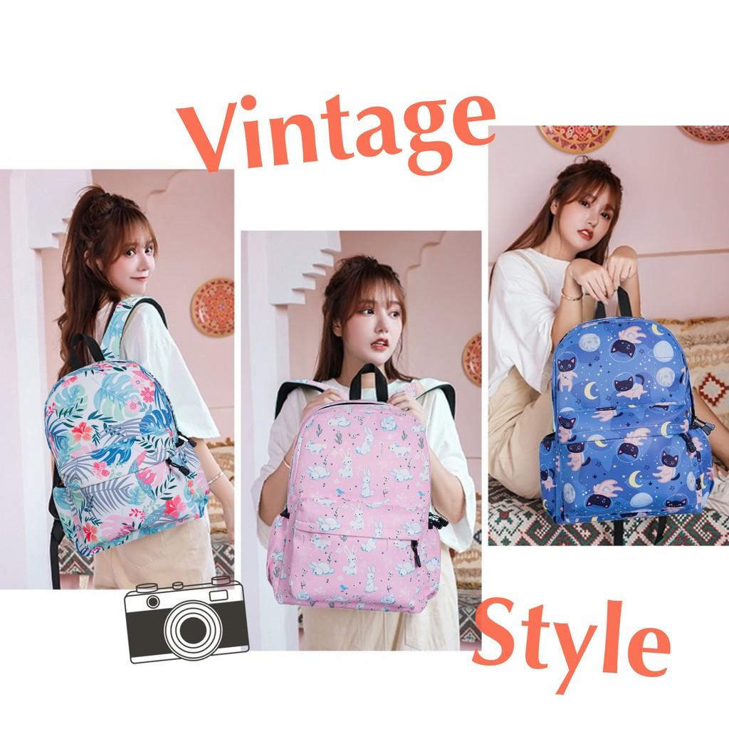 Balo Thời Trang Nam Nữ, Phong Cách Vintage, Chống Thấm Nước, Chống Ẩm Mốc