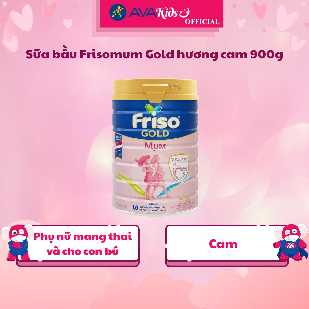 Sữa bầu Frisomum Gold hương cam 900g - Hàng Chính Hãng