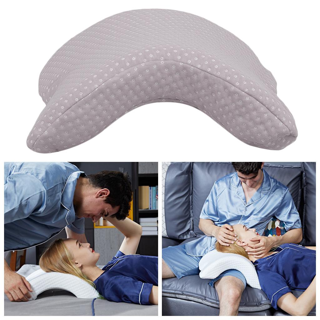 2x Hand Pillow U Shaped Arch Neck Pillow Plain Color for Naps Work Sofa