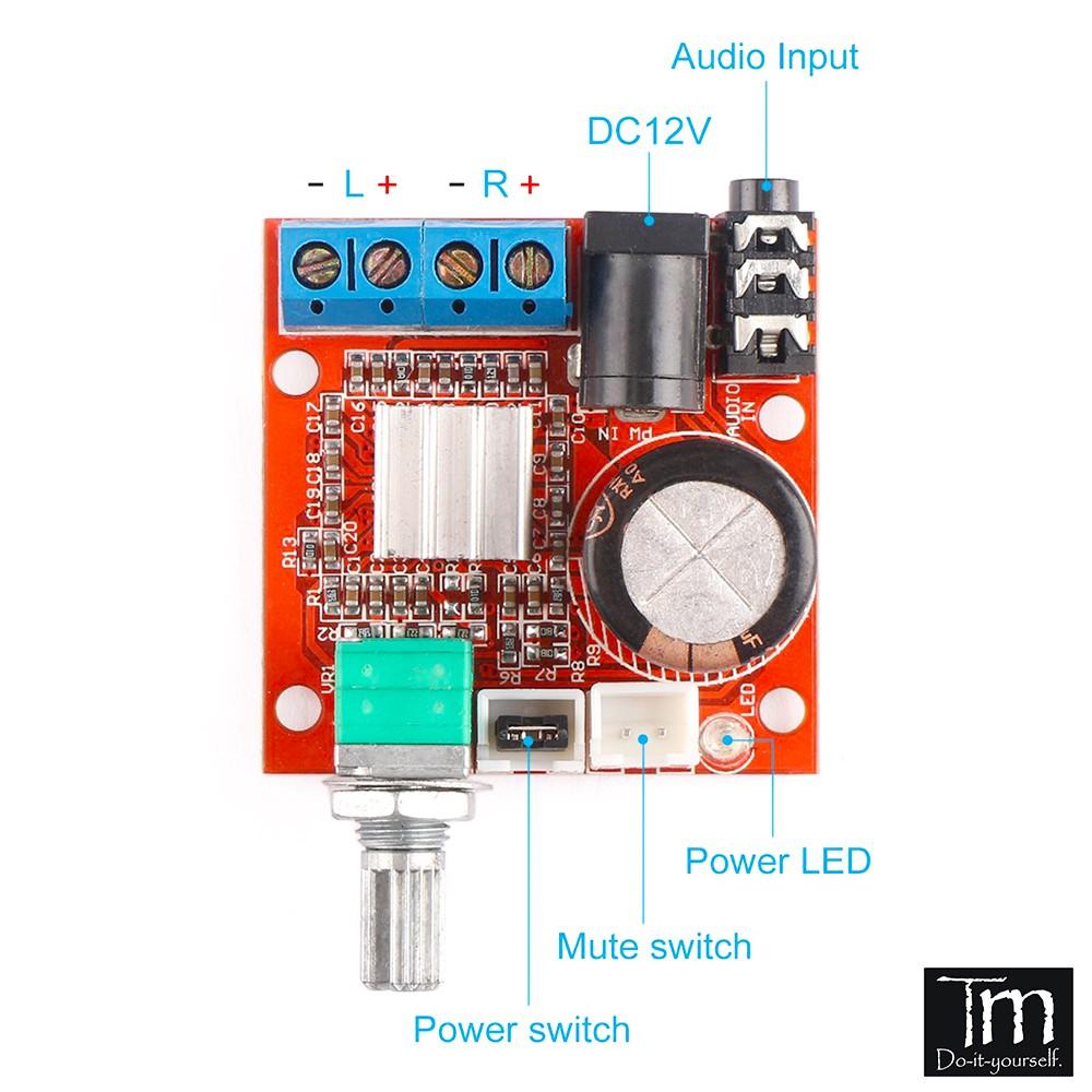 Mạch Khuếch Đại Âm Thanh PAM8610 2*10W