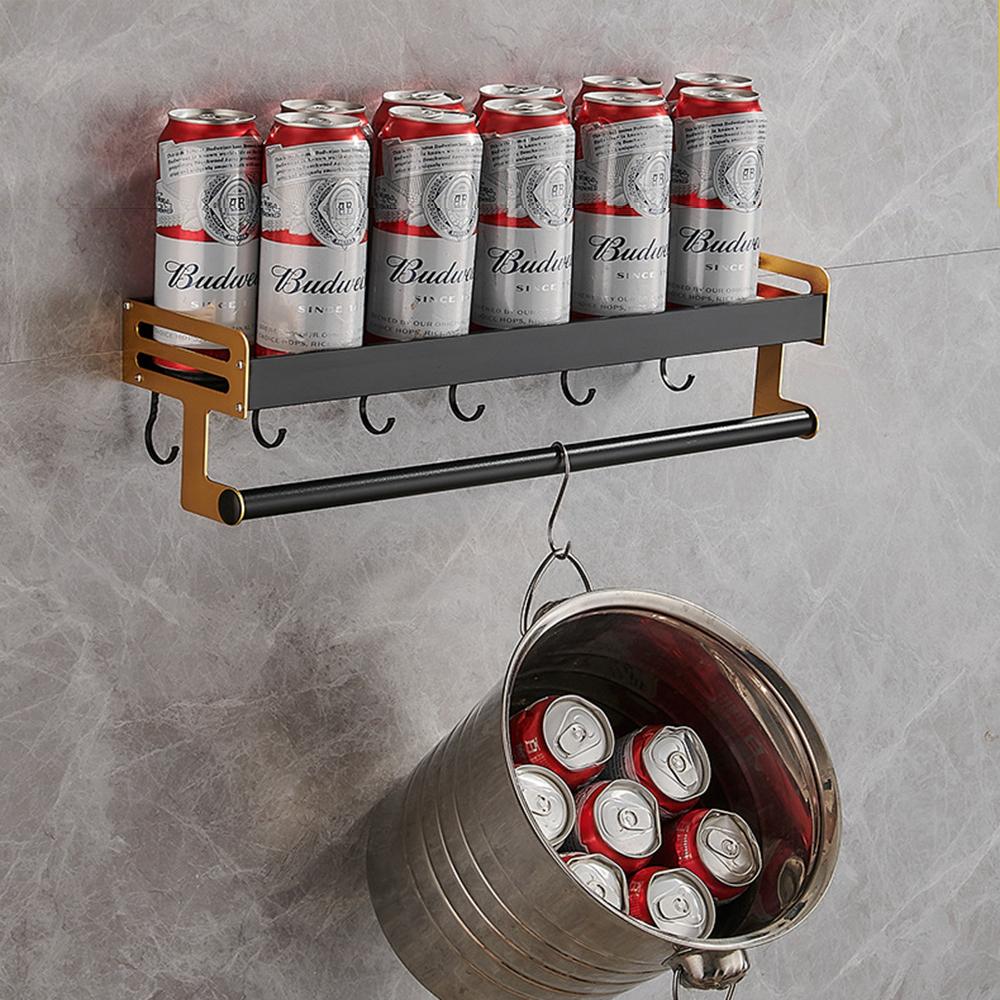 Đựng Gia Vị Nhà Bếp Bình Tủ Kệ Nhà Tắm Dán Tường Kệ Để Dầu Gội Có Giá Để Đồ Kèm Khăn Giá Đỡ Móc Phụ Kiện Phòng Tắm