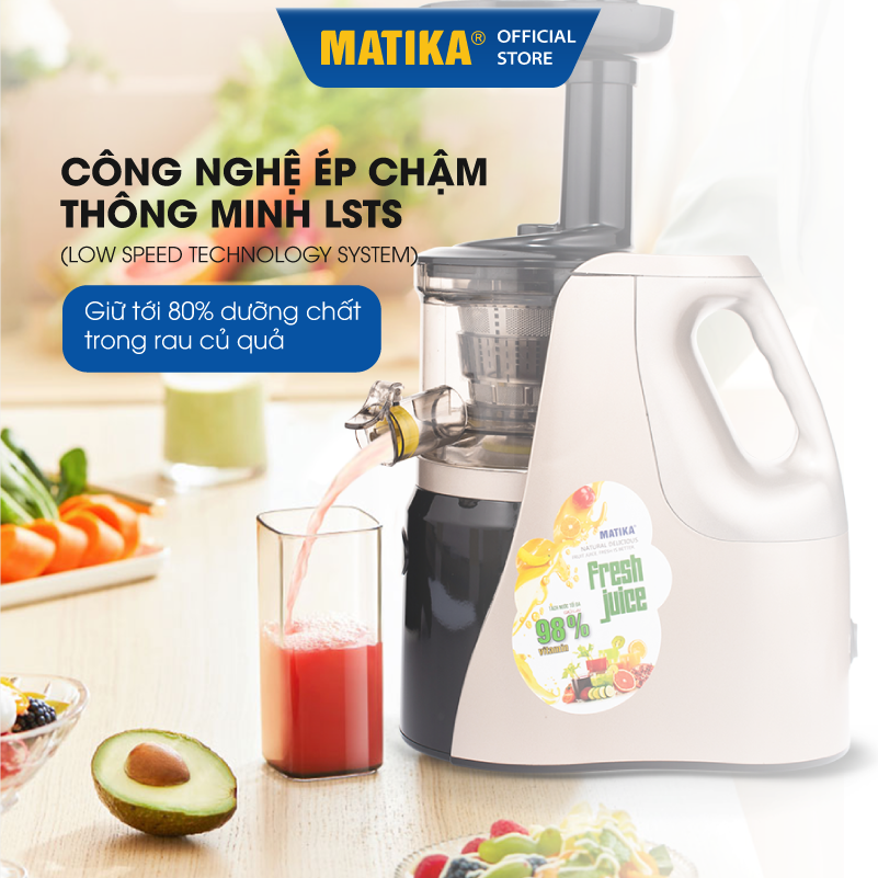 Máy Ép Chậm MATIKA 1L 150W MTK-3235, Hàng Chính Hãng