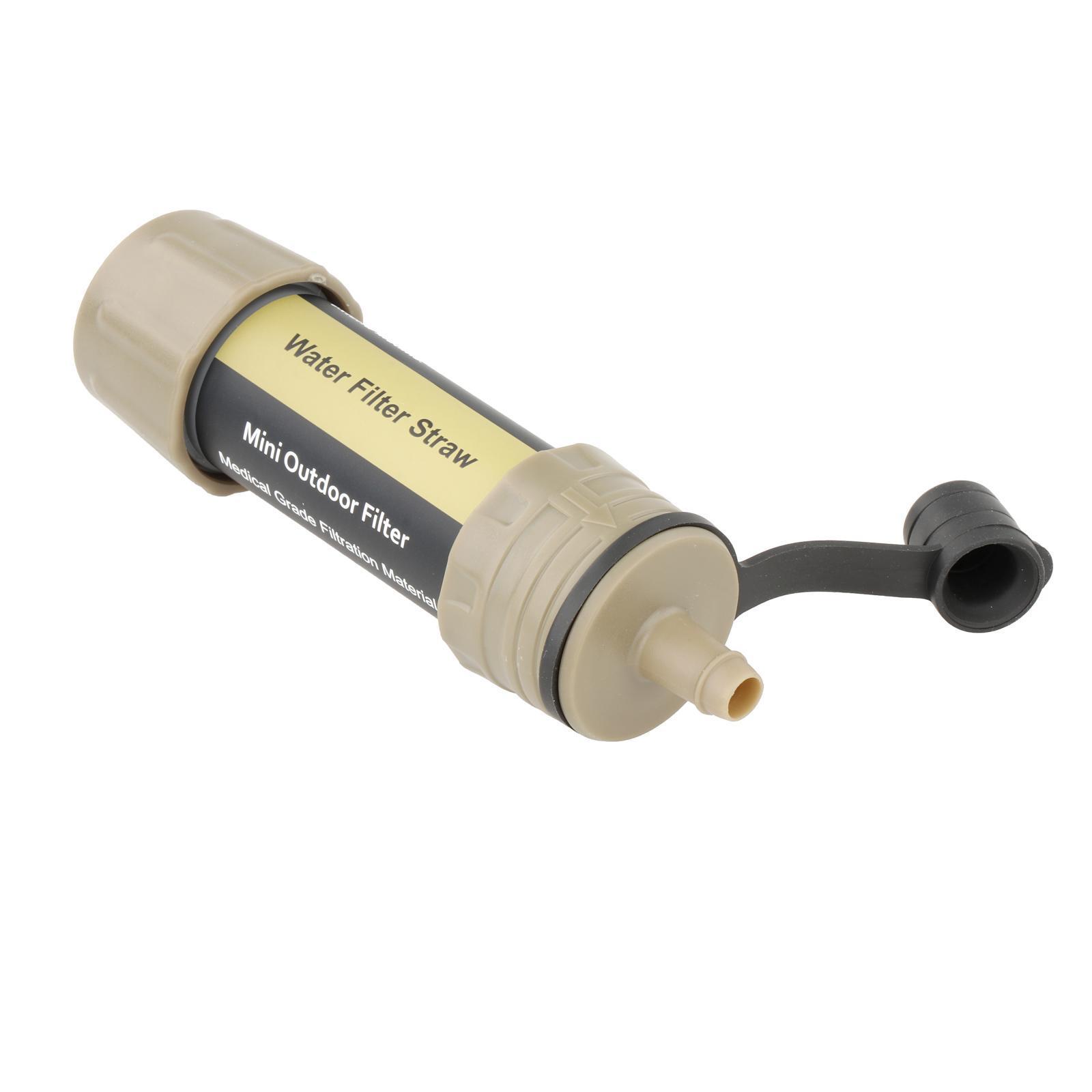 Portable Water Filter Straw Kit Outdoor Water Filtration Instant Water Filter Survival Kit for Survival Camping Traveling Backpacking Hiking