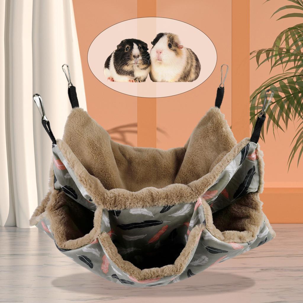 Parrot Tent Hut Hammock Bed Hanging Cave Bird Cage Pet Rat Hamster House Toy