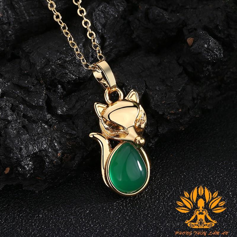 DÂY CHUYỀN HỒ LY ĐÁ TỰ NHIÊN THANH CHÂU TÌNH DUYÊN MAY MẮN TÀI LỘC TẶNG KÈM DÂY ĐEO VÀ HỘP GẤM CAO CẤP