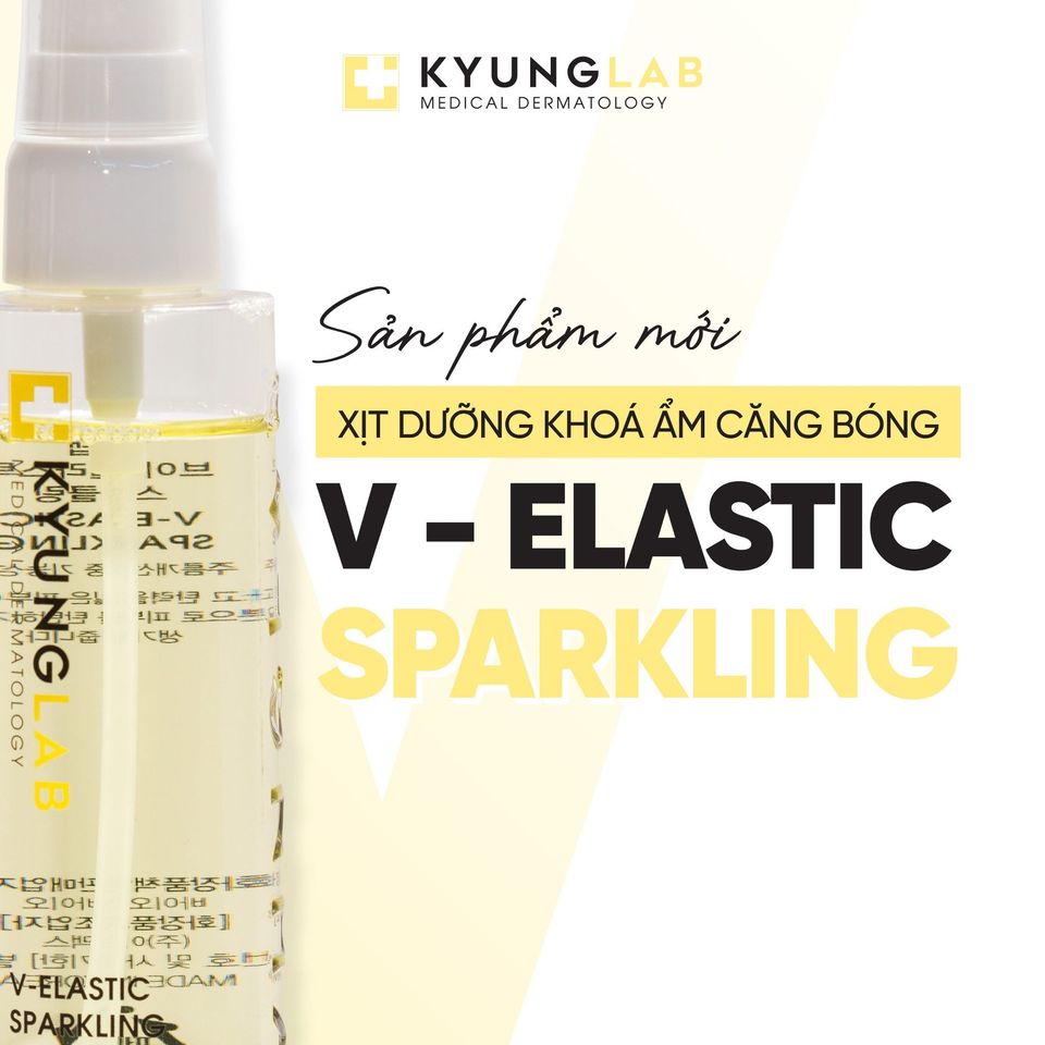 Xịt dưỡng khóa ẩm căng bóng Kyung Lab V – ELASTIC SPARKLING - 80ml