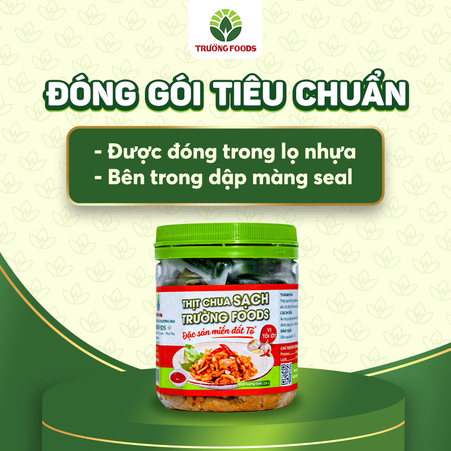 Combo 3 Hộp Thịt Chua Tỏi Ớt Trường Foods 180g/Hộp