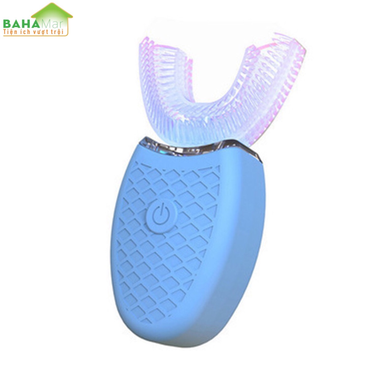 BÀN CHẢI ĐÁNH RĂNG ĐIỆN TỰ ĐỘNG CHỮ U 360 ĐỘ CÓ ÁNH SÁNG XANH KHỬ TRÙNG BAHAMAR làm cho việc đánh răng trở nên dễ dàng và sạch sẽ toàn bộ mặt trước