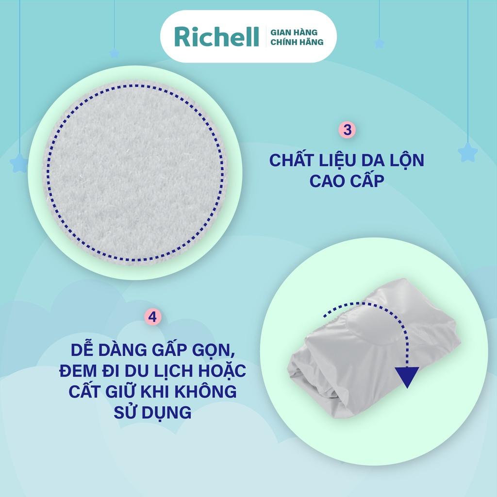 Ghế sofa tập ngồi Richell Nhật Bản cho bé từ 7 tháng tuổi không cần dụng cụ bơm | Baby