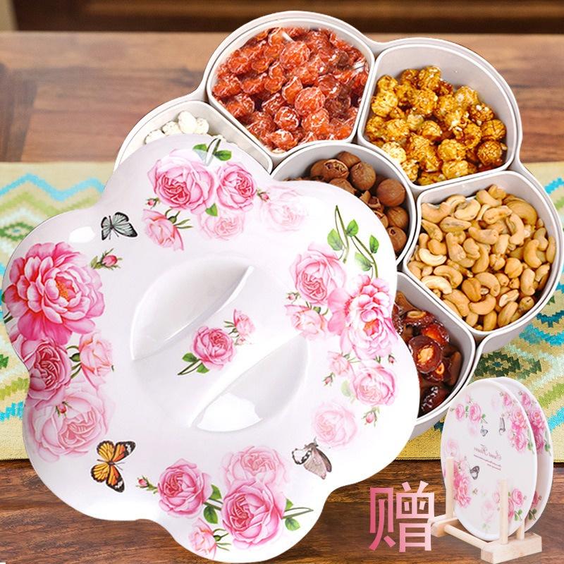Khay Đựng Mứt Tết, Bánh Kẹo Hình Cánh Hoa
