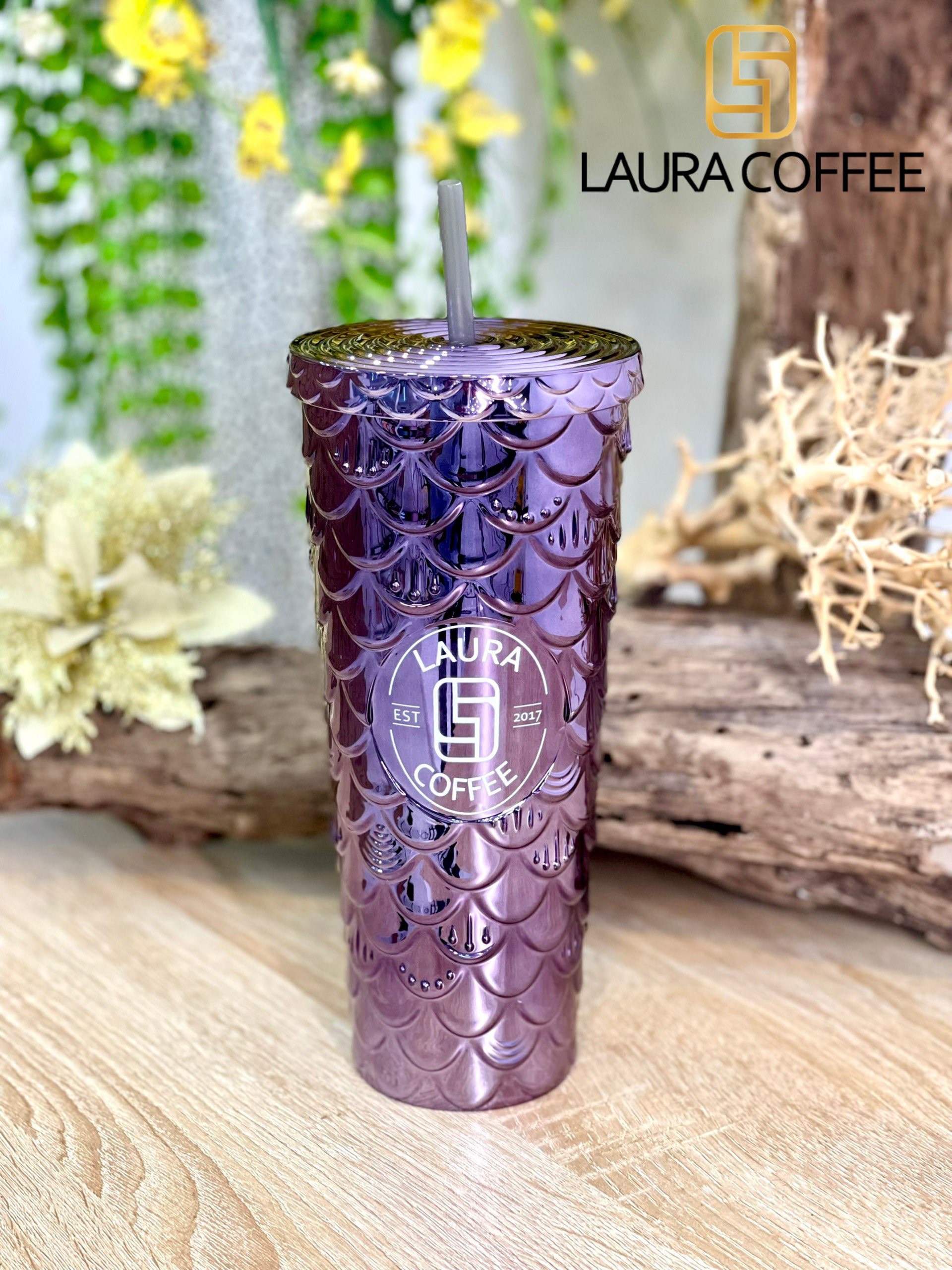 Ly vảy cá 750ml Laura Coffee - Nhật Kim Anh