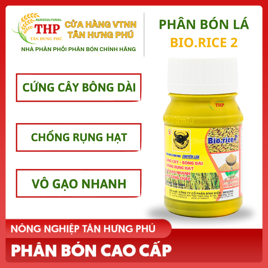 Phân Bón lá Đầu Trâu Bio.Rice2 | PHÂN BÓN CHUYÊN LÚA | chai 100ml