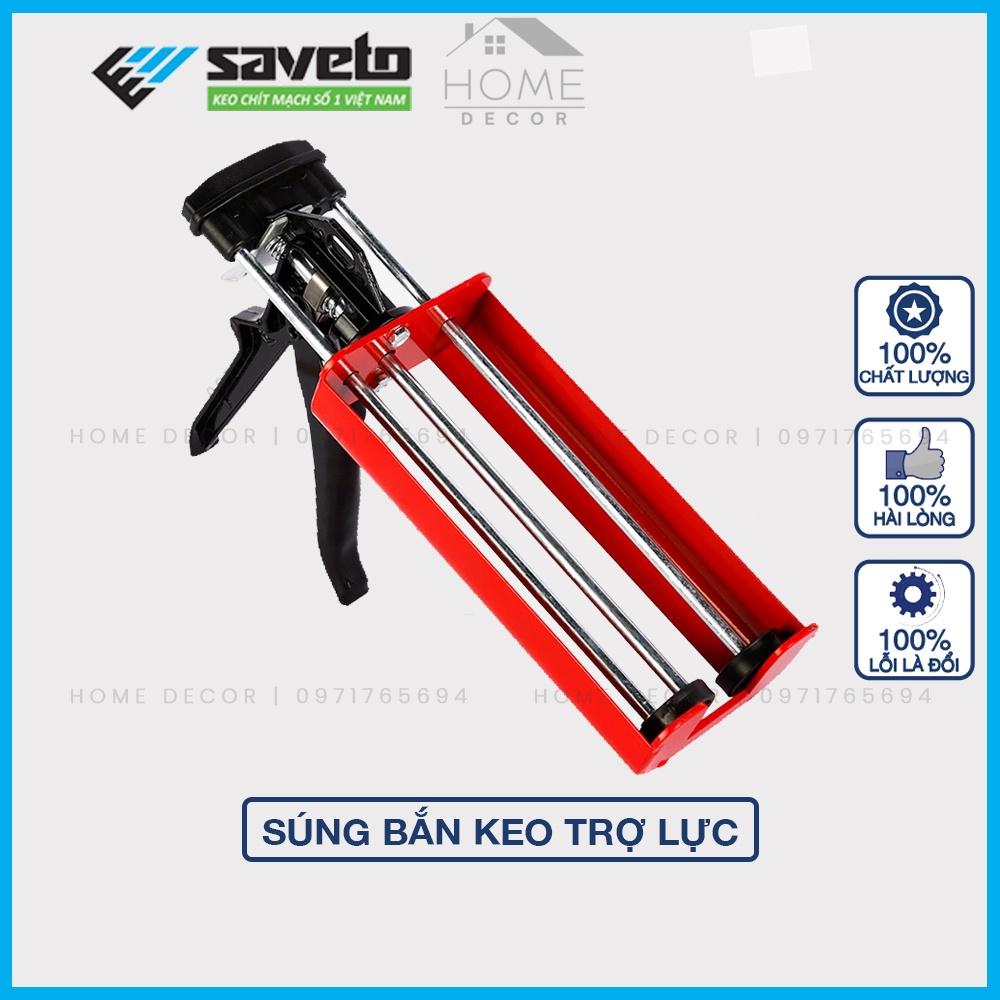 Súng bơm keo chít mạch 2 thành phần - Súng bắn keo chà ron dùng để thi công keo chít mạch Saveto