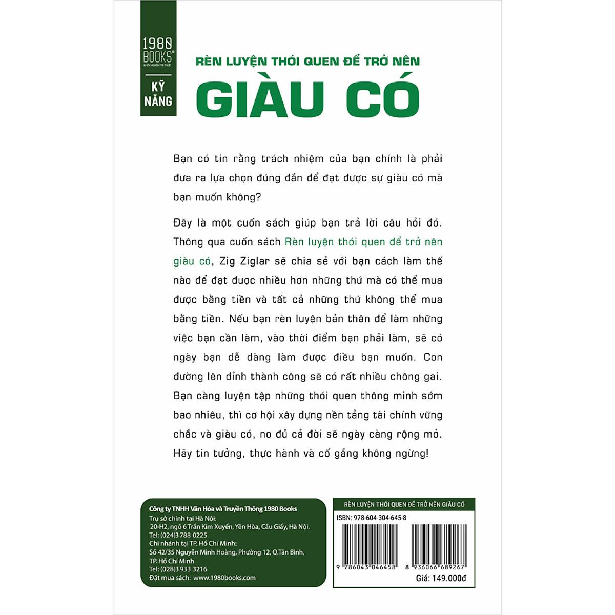 Rèn Luyện Thói Quen Để Trở Nên Giàu Có - Bản Quyền