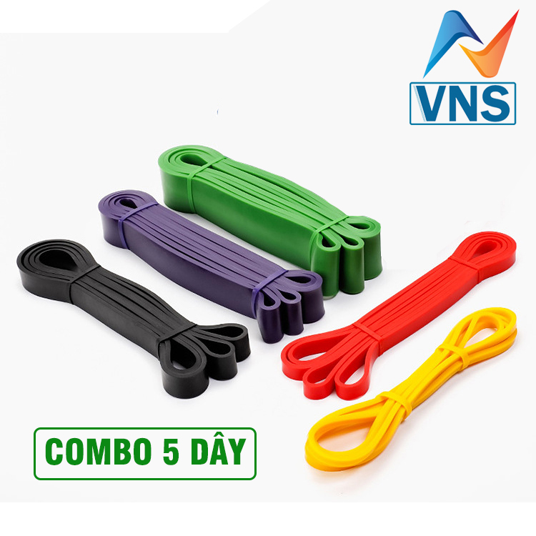 Dây Kháng Lực VNSport Chuyên Dụng Cho Vận Động Viên Và Cá Nhân Tập Luyện Thể Lực , Dây Kháng Lực Bằng Cao Su Có Độ Đàn Hồi Cao - Sử Dụng Đa Năng Với Nhiều Bài tập Khác Nhau