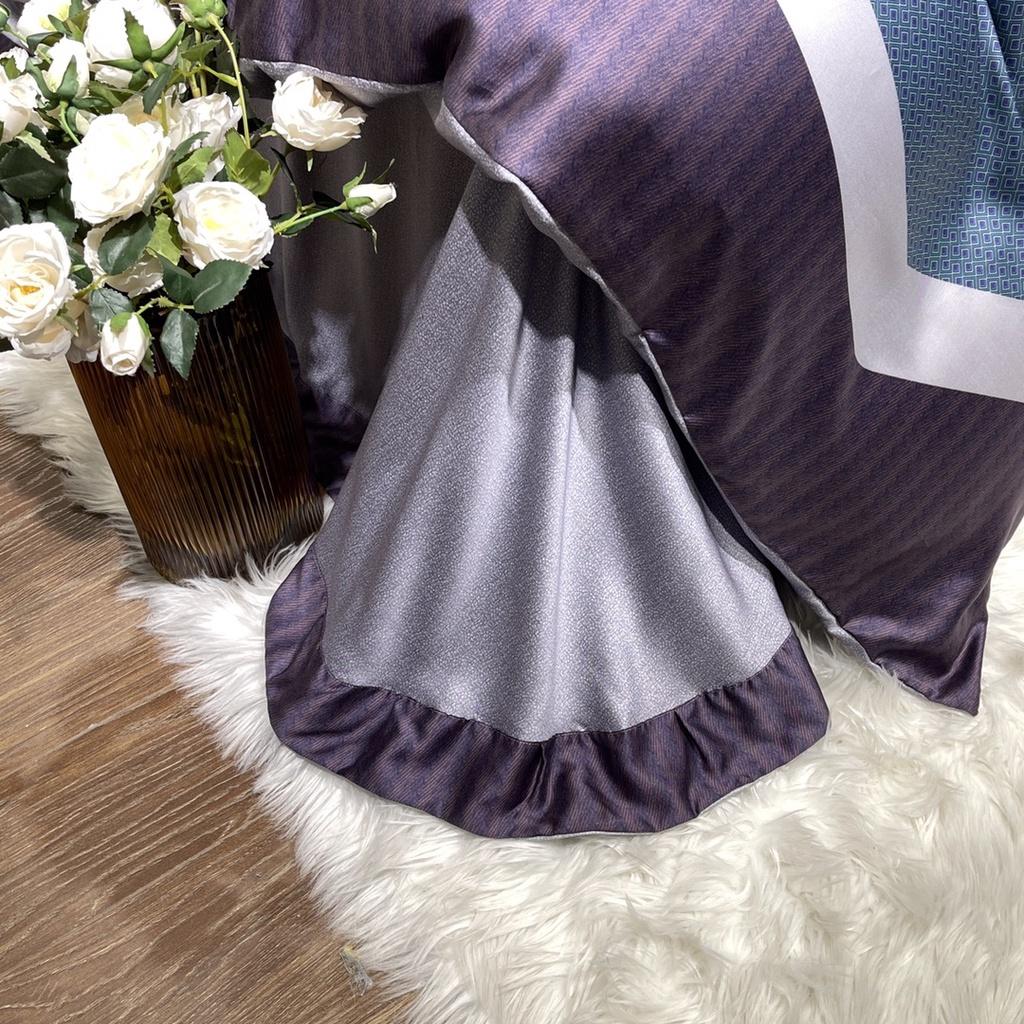 Bộ chăn ga gối lụa 100%Tencel 60s Họa tiết cao cấp, siêu mềm mát mịn - DESIGN 893
