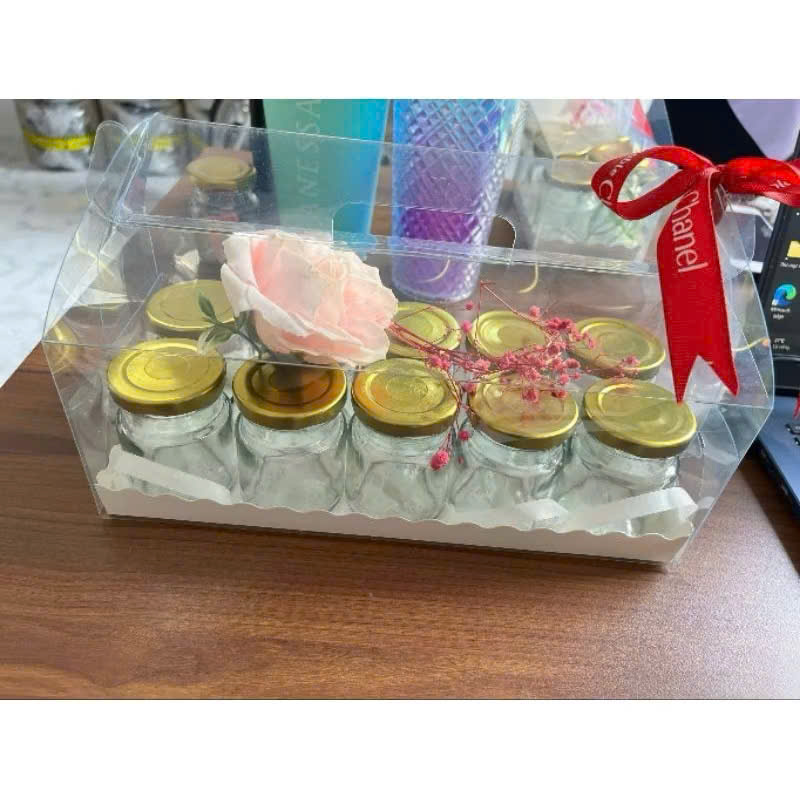 Bộ 5 Hũ Thủy Tinh Tròn Nắp Thiếc 70ML - Dùng Chưng Yến, Đựng Gia Vị, Làm Sữa Chua - HÀNG CHÍNH HÃNG MINIIN