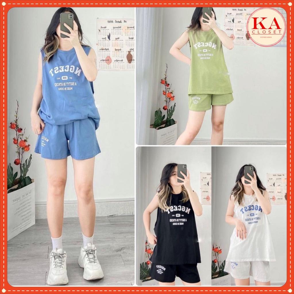 Set bộ mặc nhà ba lỗ in chữ áo tanktop cá tính (ảnh thật), Bộ đồ ba lỗ sát nách Cotton cao cấp, rộng rãi dùng để mặc nhà, đi tập gym dễ thướng, thoải mái