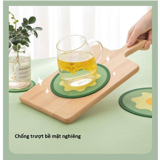 Lót nồi hình Trứng chống trơn trượt, cách nhiệt tốt cute GD507-LNoi-Trứng, lót nồi silicone chịu nhiệt cute, tiện dụng