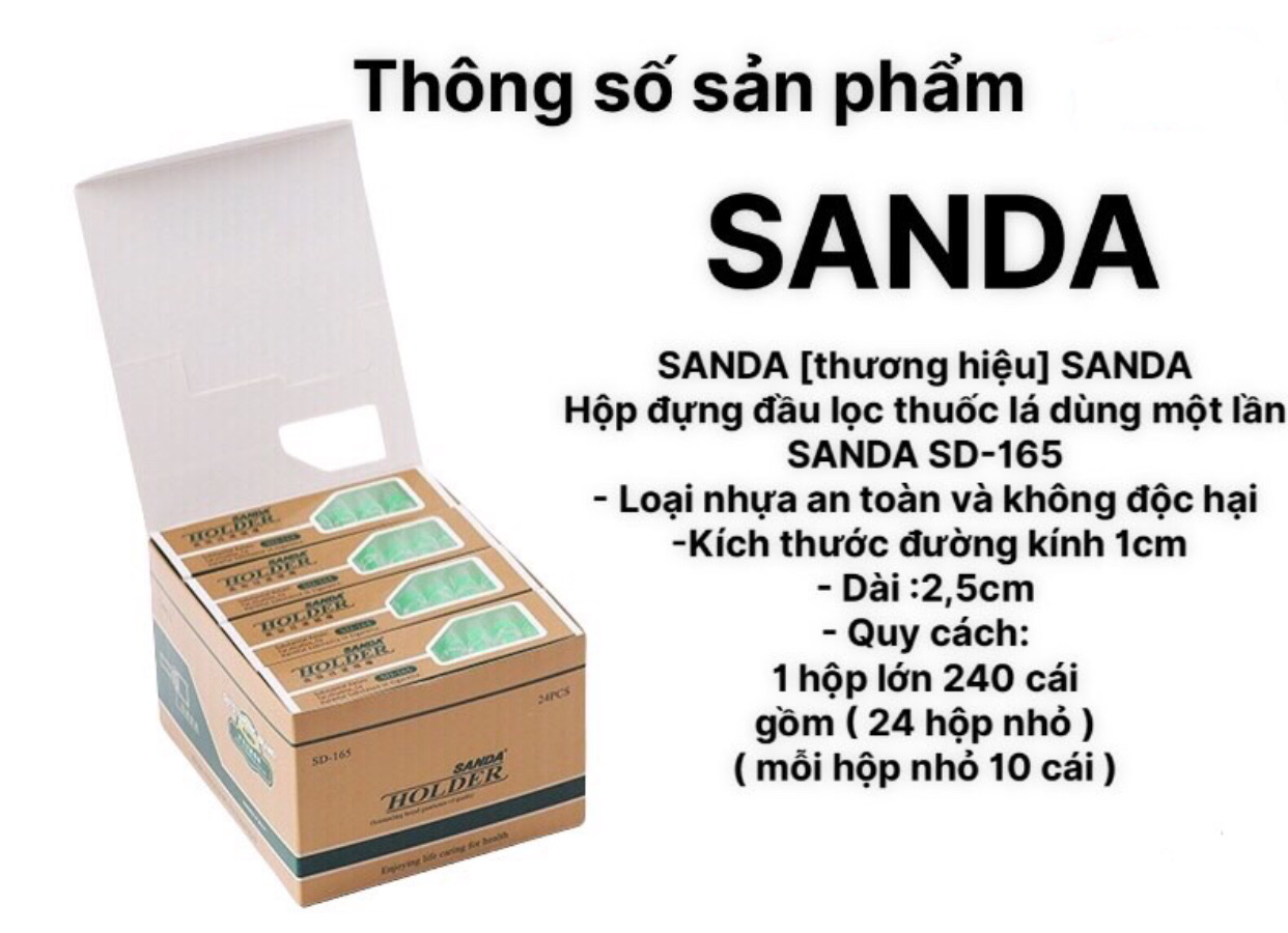 100cái Đầu lọc thuốc, điếu lọc lốc bằng nhựa an toàn bảo vệ sức khoẻ [ 100cái gồm 10 hộp nhỏ ]