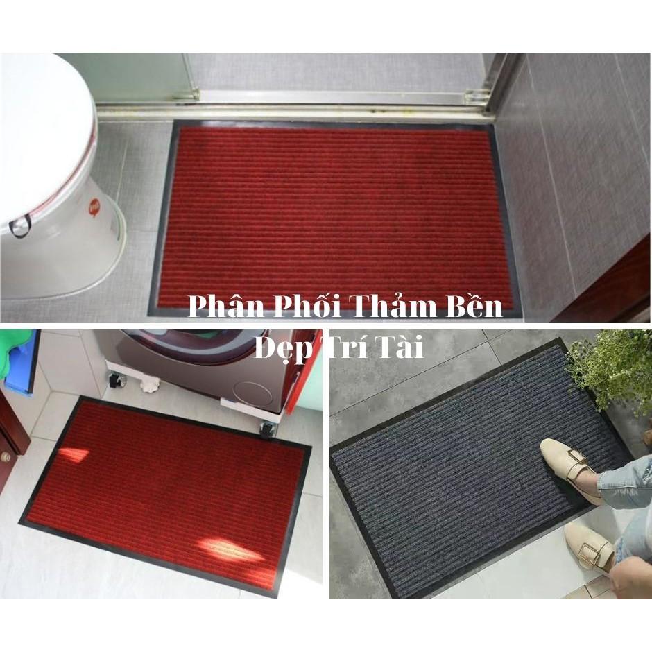 Thảm chùi chân Nỉ đế Cao Su 60*90cm,chống trươn trượt, bền đẹp, chùi chân Nỉ, chùi chân siêu hút nước,trang trí