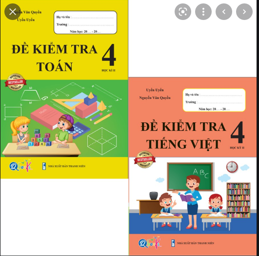 Sách - Combo Đề Kiểm Tra Toán và Tiếng Việt 4 - Học Kì 2