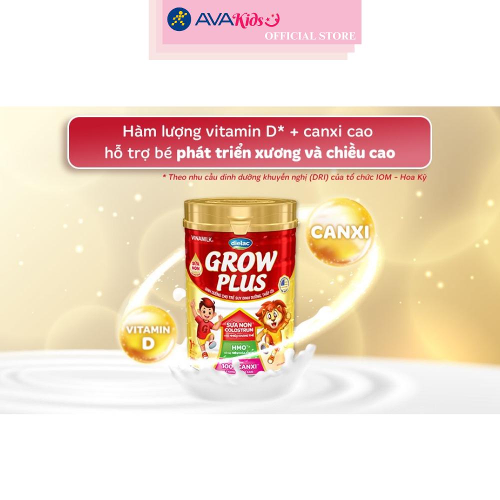 Sữa bột Dielac Grow Plus 1+ HT 850g (sữa non) - Hộp - Hàng chính hãng