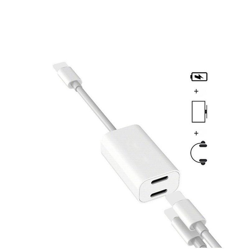 Ưu đãi đặc biệt phù hợp với bộ chuyển đổi chỗ ngồi đôi cho nữ của Apple, sạc đôi Lightning, nghe nhạc, dây chuyển đổi điều khiển đường dây tai nghe năm trong một