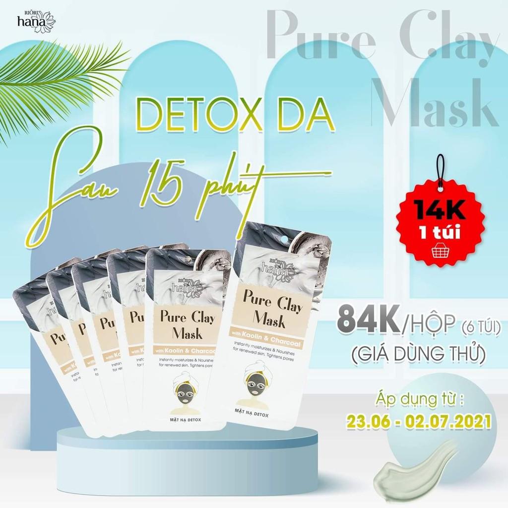 Mặt Nạ Đất Sét Detox Thải Độc Da RIORI Pure Clay Mask Thải độc cho da, hút dầu thừa, ngăn ngừa mụn