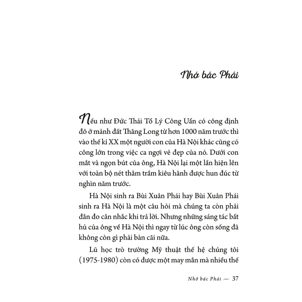 Hà Nội trong mắt một người. Lan man nghìn năm phố