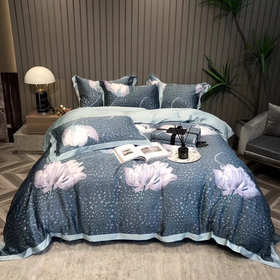 Bộ ga gối lụa TENCEL 60S hoạ tiết