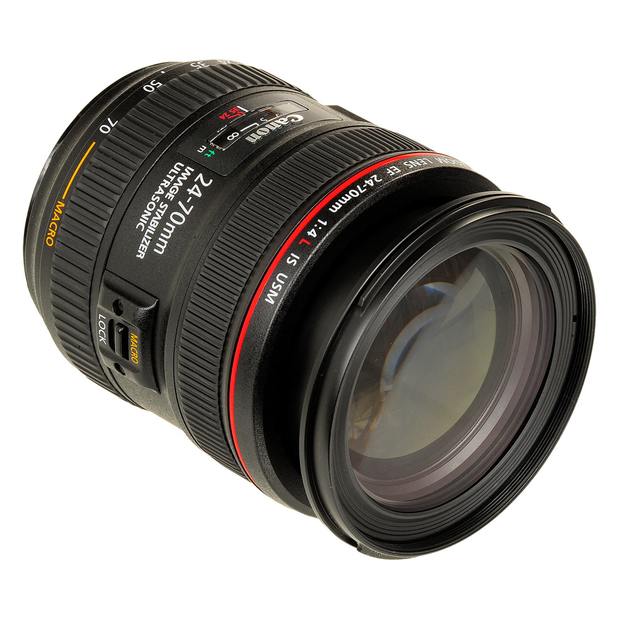 Lens Canon 24-70mm f/4 L IS (Hàng Nhập Khẩu) - Tặng Tấm Da Cừu Lau Ống Kính