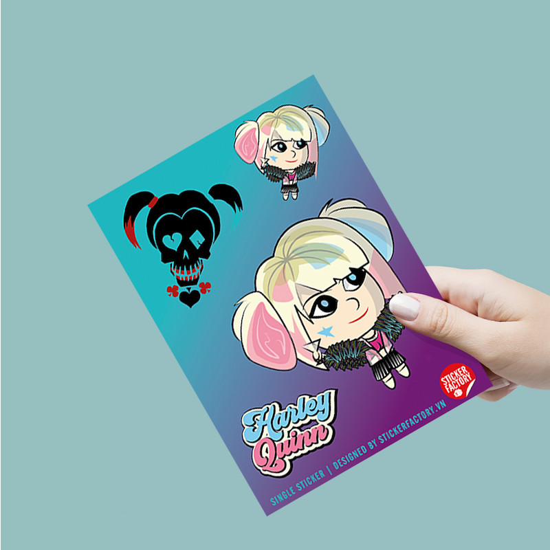 Harley Quinn - Single Sticker hình dán lẻ