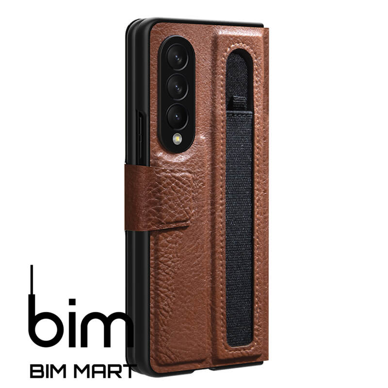 Bao da dành cho Samsung Galaxy Z Fold 3 5G Nillkin Aoge phong cách sang trọng cao cấp kèm khe cắm bút - Hàng Nhập Khẩu