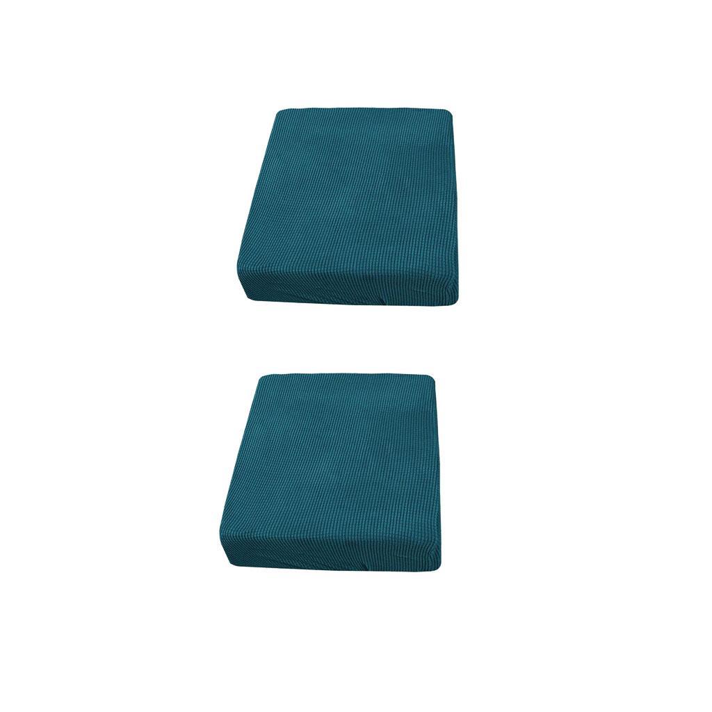 2 Pcs 1 Seater  Spandex Fabric Sofa Futon Seat Cushion Covers