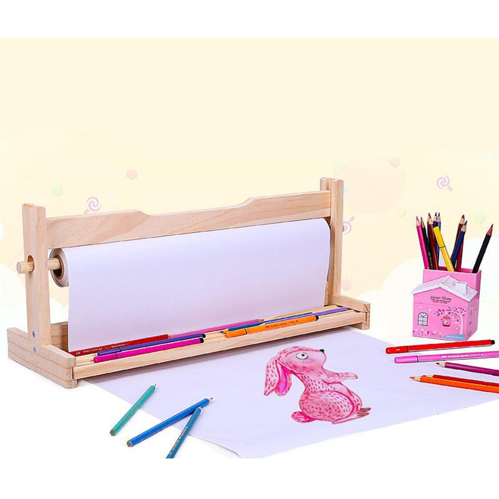 Paper Roll Dispenser, Kraft Arts and Crafts Paper Roll - for Paints, Wall Art, Easel Paper, Bulletin Board Paper, Gift Wrapping Paper and Kids Crafts