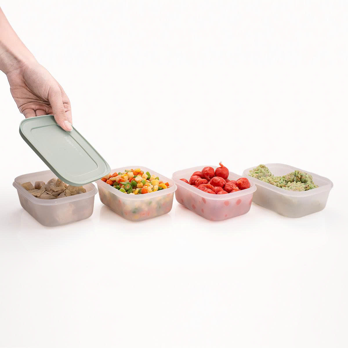 Bộ 4 Hộp Đựng Thực Phẩm Tupperware Trữ Đông Freezable Gen II 450ml