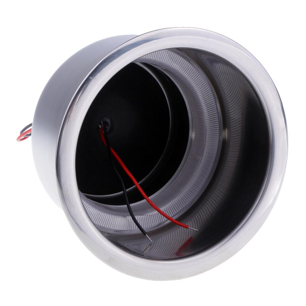 Stainless Steel Blue LED Light Cup Drink Holder for Marine Boat Car Truck RV