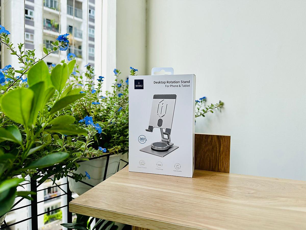 Giá đỡ Wi wu Rotation Stand ZM-013 ( Kim loại , xoay 360º) cho điện thoại và máy tính bảng - Hàng chính hãng