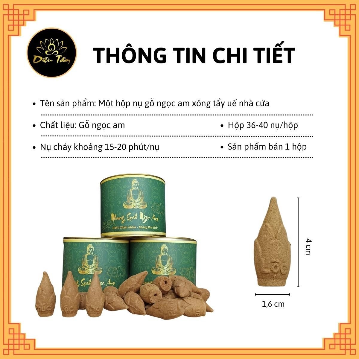 Nụ gỗ ngọc am sạch xông nhà tẩy uế dùng cho thác khói trầm hương, lư xông trầm hương đồ thờ cúng phong thủy - Nụ ngọc am