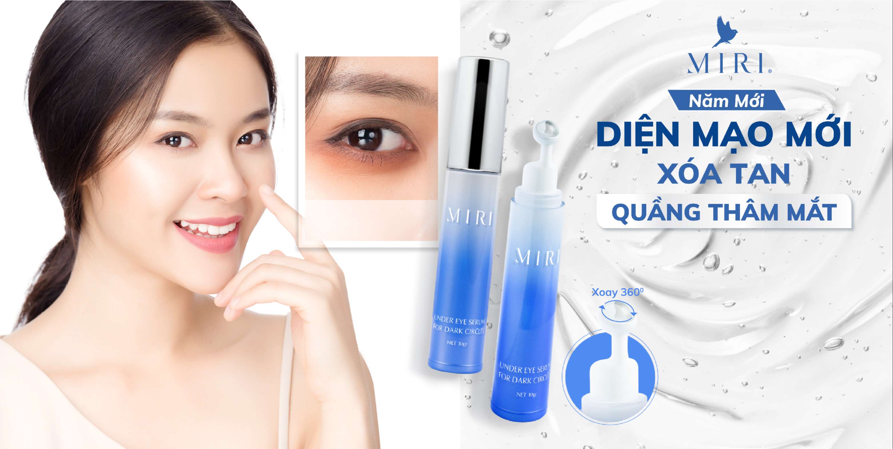 Serum dành cho da bị thâm quầng mắt MIRI 10gr