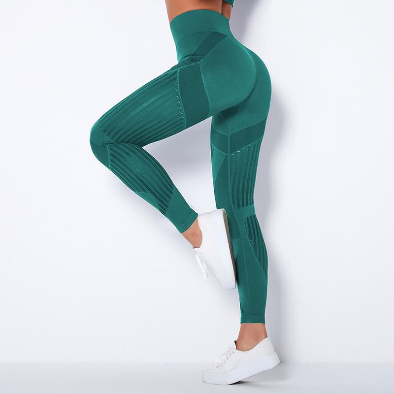 Cao Cấp Đầm Liền Quần Legging Tập Yoga Nữ Tập Gym Đẩy Lên Quần Leggin Tập Thể Thao Quần Tập Luyện Chạy Quần Legging Rỗng Quần Lót Lưới