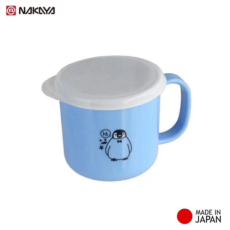 Combo 03 Cốc nhựa uống nước Nakaya 200ml có nắp silicon mềm - Nội địa Nhật Bản