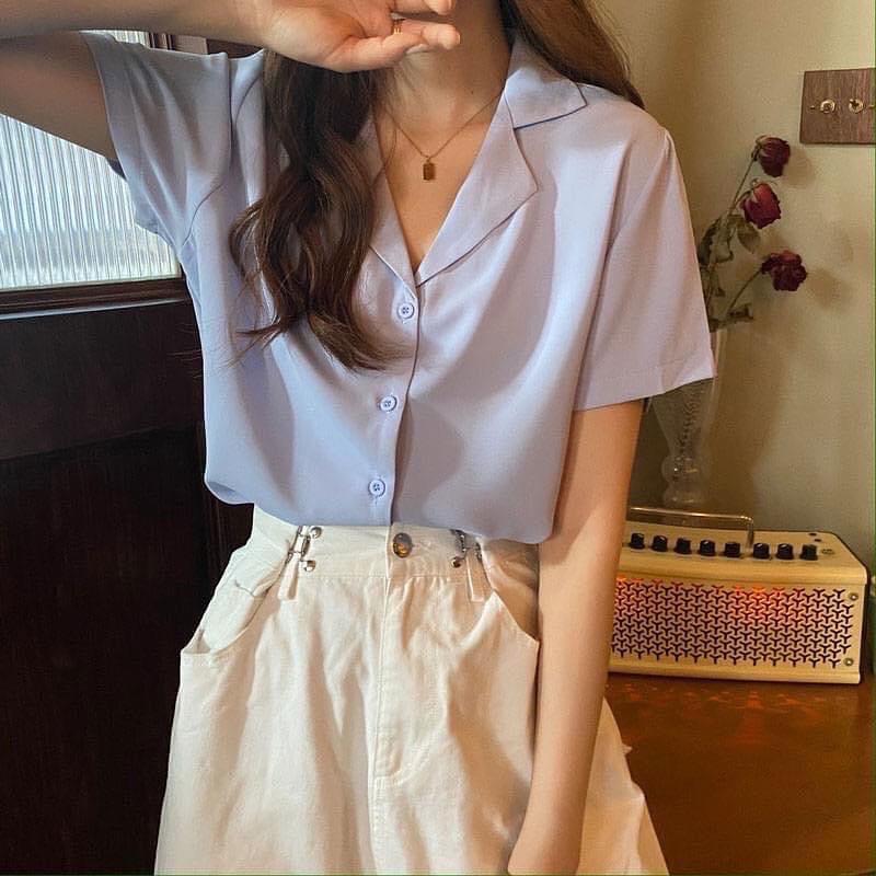Áo sơ mi đũi cổ vest
