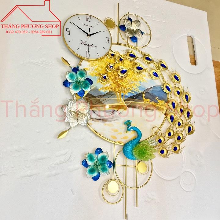 Đồng Hồ Treo Tường, Đồng Hồ Trang Trí Bản Nhạc Khổng Tước TP-045-1