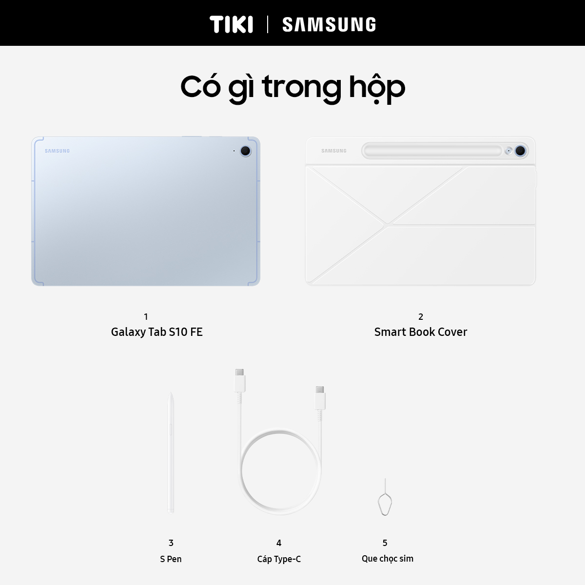 Máy Tính Bảng Galaxy Tab S10 FE Wifi (8GB/128GB) - Hàng Chính Hãng