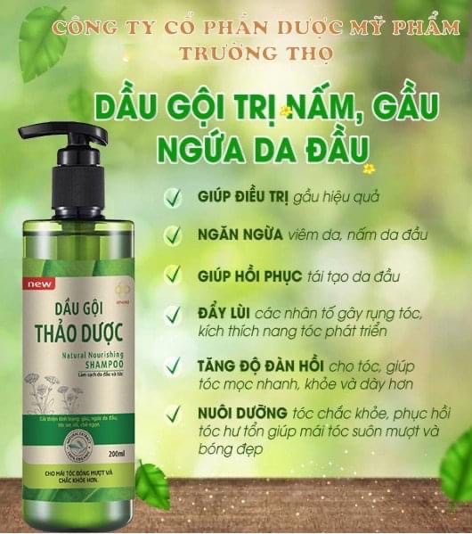 DẦU GỘI THẢO DƯỢC SINORI LÀM SẠCH GÀU NGỨA DA ĐÀU CẢI THIỆN RỤNG TÓC 200ML