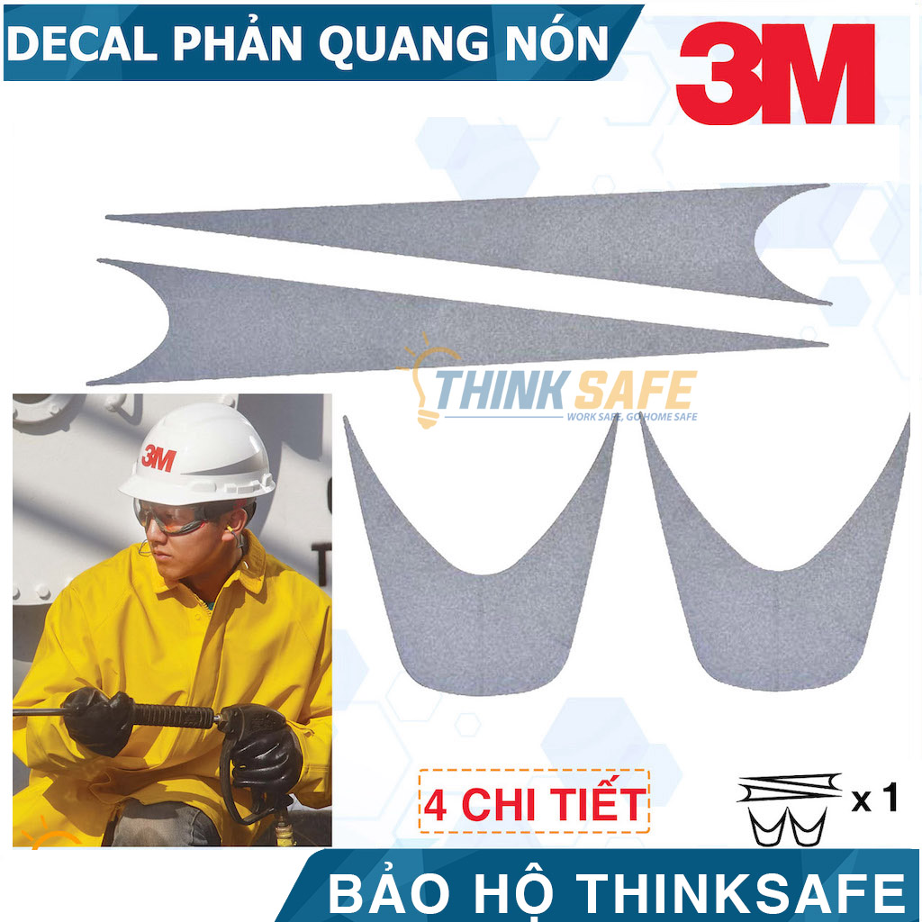 Decal Phản Quang 3M Siêu Sáng, Siêu Bền Chuyên Dùng Dán Mũ Bảo Hộ, Nón Bảo Hiểm, Xe Máy Xe Đạp