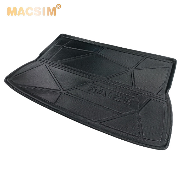 Thảm lót cốp xe ô tô Toyota Raize qd 2021 nhãn hiệu Macsim chất liệu TPV cao cấp màu đen