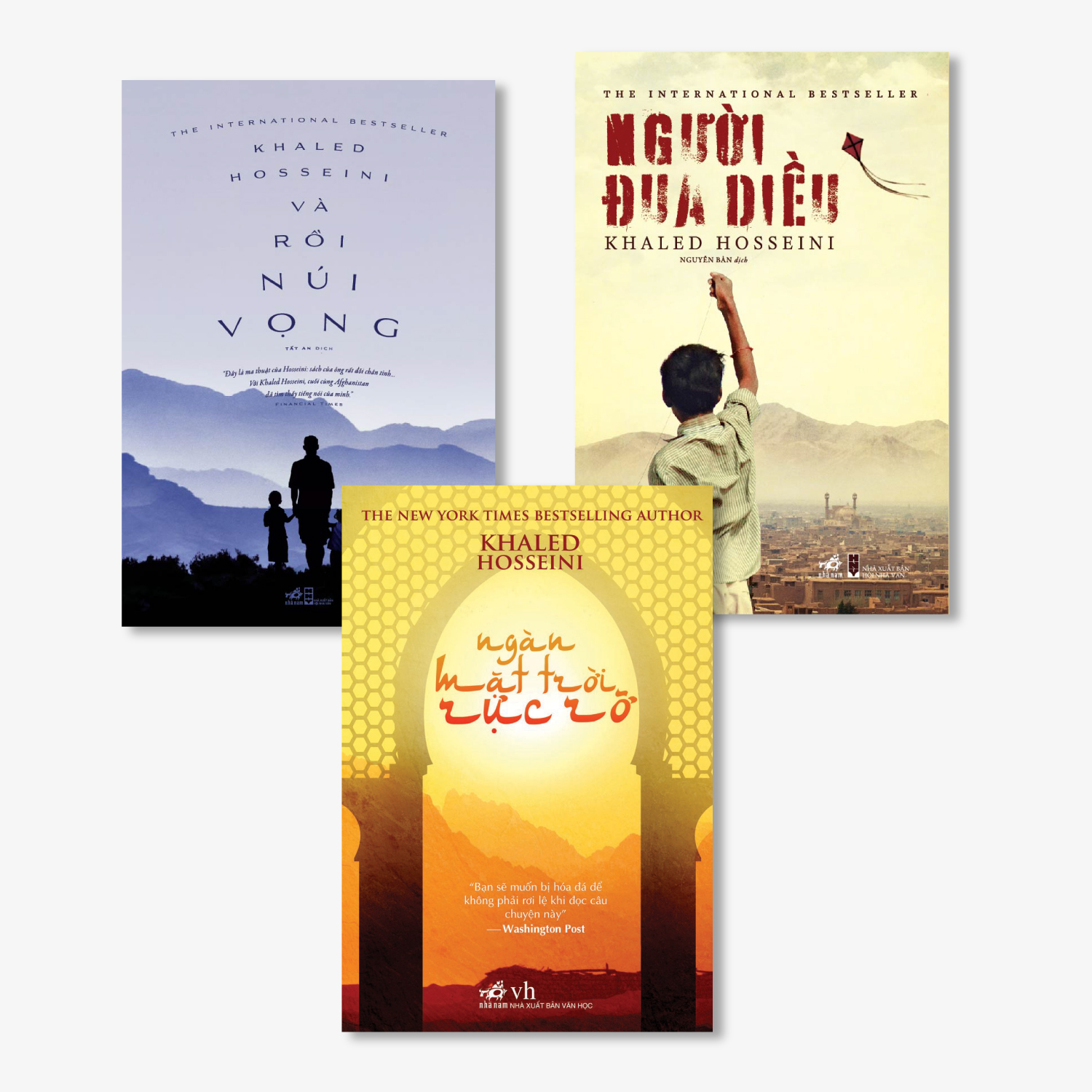 Combo 3 Cuốn &quot;Khaled Hosseini&quot;: &quot;Và Rồi Núi Vọng&quot; + &quot;Người Đua Diều&quot; + &quot;Ngàn Mặt Trời Rực Rỡ&quot;